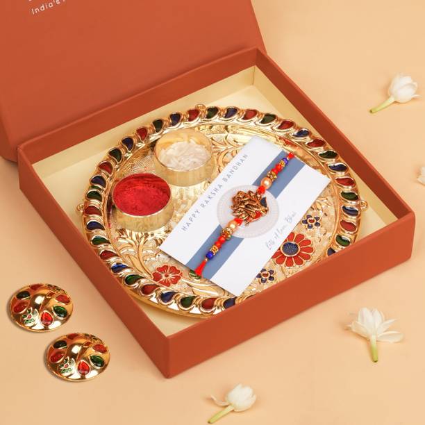 The Wallet Store Thread RAC005 Yarn Thali, Rakhi, Chawal Roli Pack  Set