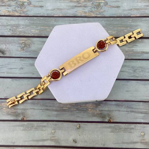 Devora Bracelet FST30 Gold Finish Rakhi  Set