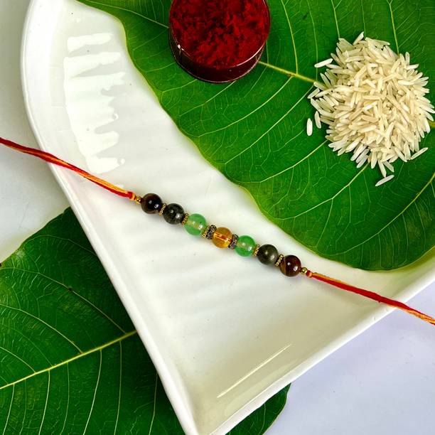 Shivkosha Religious Money Magnet Rakhi - Attract Wealth, Manifest Success & Boost Confidence Yarn Chawal Roli Pack  Set