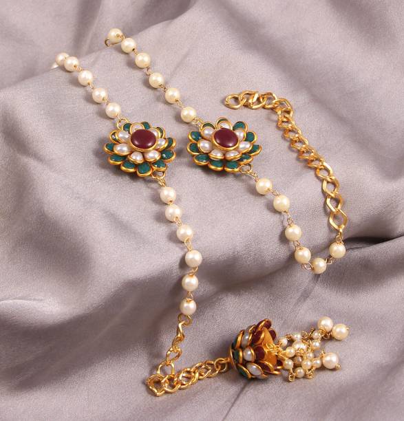AHOORA ENTERPRISES Bhaiya Bhabhi RAKHISJ28 Gold Finish Rakhi  Set