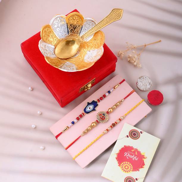 Great Art Bhaiya Bhabhi GA-2024-BSW-05 Pearl Thali  Set