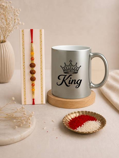 Giftii Designer King Brother Rakhi Celebration Combo Assorted Rakhi Set