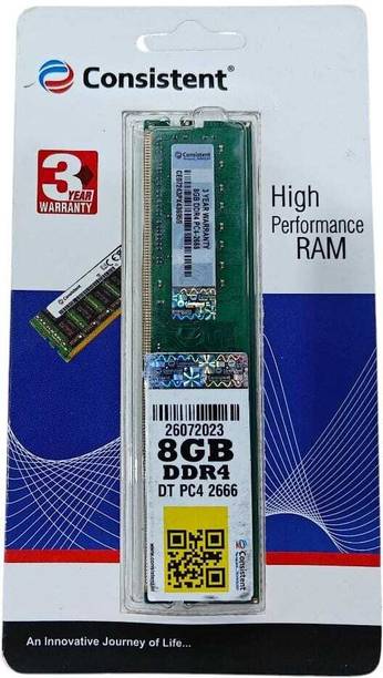 consistant RAM DDR4 8 GB (Single Channel) PC (2666)