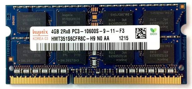 Hynix 1060/1333 DDR3 4 GB Laptop (HMT351S6CFR8C-H9 PC3 10600S)