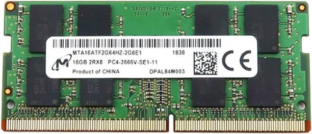MlCRON PC4-2666V DDR4 16 GB (Dual Channel) Laptop, Mac, PC (MTA16ATF2G64HZ-2G6E1)