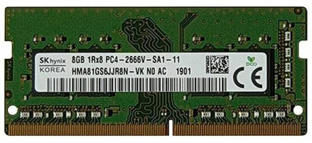 RNC 8GB DDR4 2666V LAPTOP RAM 1PC DDR4 8 GB (Dual Channel) Laptop (8GB DDR4 2666V LAPTOP RAM 1PC)