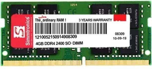 SIIMTRONICS 2400 DDR4 4 GB Laptop (4GB DDR4 RAM)