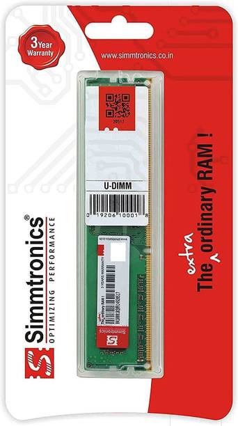 simtronics 8 gb ddr3 1600 destop. DDR3 8 GB (Single Channel) PC (Simmtronics 8 Gb DDR -3 Ram 1600 Mhz Pc For Desktop)