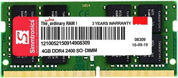 Simmtronics 2400 MHz DDR4 4 GB Laptop (4GB DDR4 RAM)