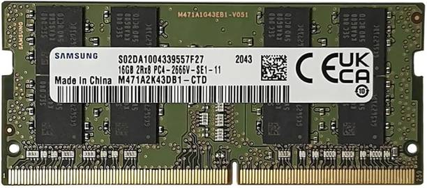 Sumsang DDR4 DDR4 16 GB (Single Channel) Laptop DDR4 (M471A2K43DB1-CTD)