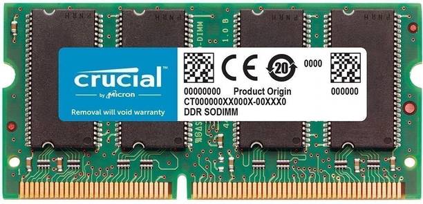 Crucial Basics Ram 3200MHZ Compatible with (2933MHz or 2666mhz) 4 YEARS WARRANTY DDR4 8 GB (Single Channel) Laptop (CB8GS3200)