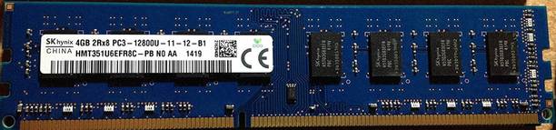 Hynix 2Rx8, PC3 12800 DDR3 4 GB PC (HMT351U6EFR8C-PB ,DDR3 1600Mh