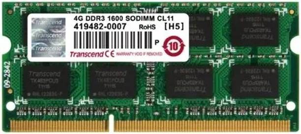 TSND Transcend ddr3 1333mhz laptop DDR3 4 GB (Dual Channel) Laptop, Mac SDRAM (DDR3)
