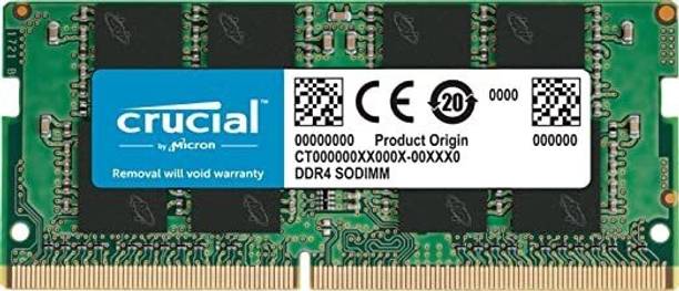 Crucial DDR4 3200Mhz DDR4 16 GB (Single Channel) Laptop (DDR4 3200Mhz)