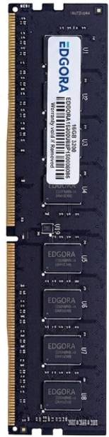 Edgora HYPER DDR4 16 GB (Dual Channel) Laptop, PC, Server RAM (16GB DDR4 Desktop RAM Memory 3200MHz PC425600 Long-DIMM 288-Pin 1.2V)