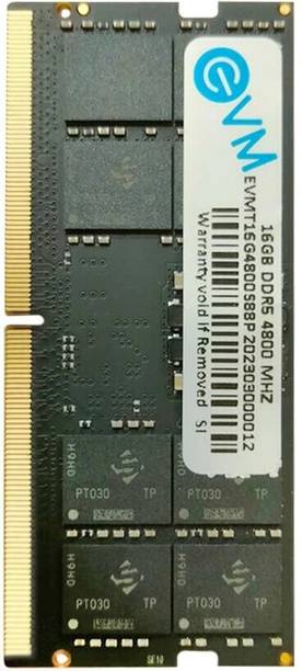 EVM Laptop RAM DDR5 16 GB (Dual Channel) Laptop (EVMT16G4800S88P)