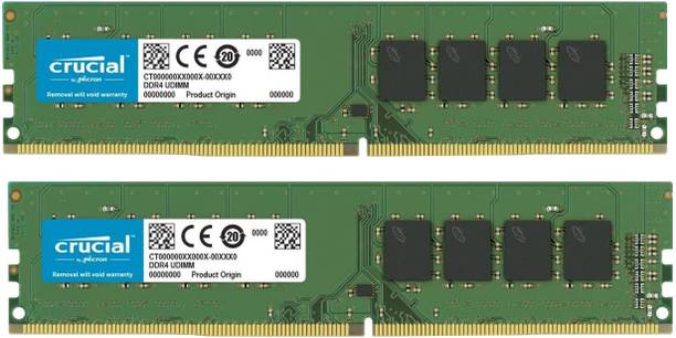 Crucial Memory DDR4 32 GB (Single Channel) PC DRAM (CT2K16G4DFRA266)