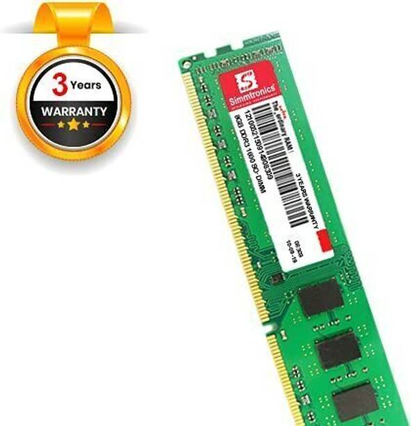 simtronics 1600MHZ DDR3 8 GB (Single Channel) PC, Serve...
