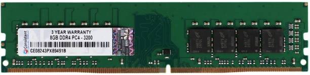 Consistent Desktop 3200MHz DDR4 8 GB PC RAM (8GB DDR4 PC4-25600)