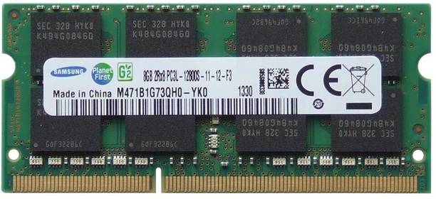 Samsung 1600mhz low voltage DDR3 8 GB (Dual Channel) Laptop (M471B1G73QH0-YK0 PC3L- 12800S)