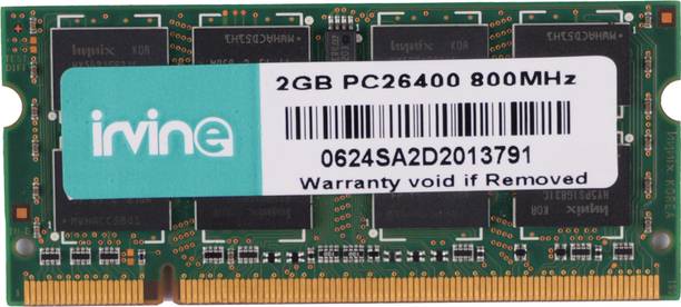IRVINE 800 DDR2 2 GB (Dual Channel) Laptop SODIMM (2GB DDR2 800)