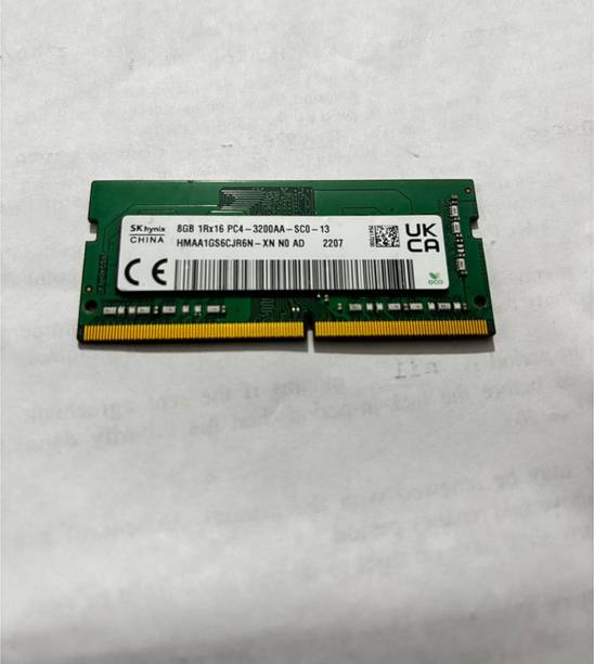 Sk Hynix PC-3200AA DDR4 8 GB (Single Channel) Laptop (3...