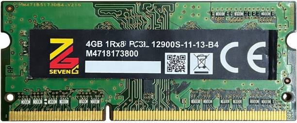 Seven G 1 Rx8 PC3L DDR3 4 GB (Dual Channel) Laptop SDRAM (4GBD-3lap)
