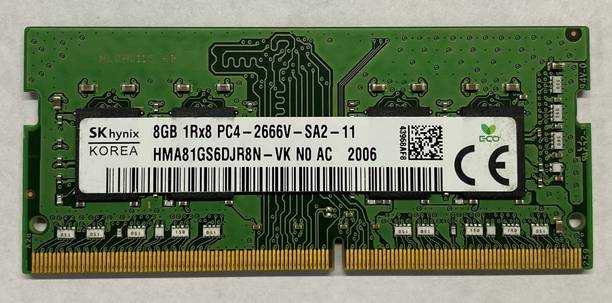 Sk Hynix PC4-3200AA DDR4 8 GB (Dual Channel) Laptop (HMA81GS6DJR8N - VK NO AC)