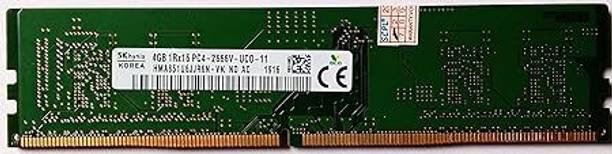 EXPERTRONICS 2666v DDR4 4 GB (Dual Channel) PC (SK Hynix 4GB DDR4 RAM for Desktop PC Computer 2666 MHz 1Rx16 PC4-2666V Memory)