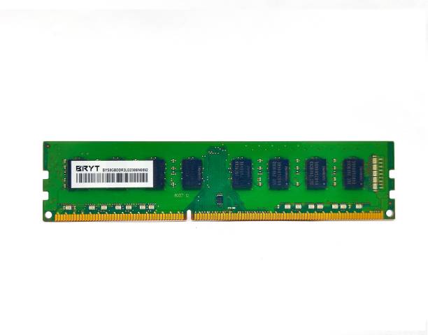 BRYT Standard DDR3 8 GB (Dual Channel) PC DRAM (RAM DDR3 Long DIMM | 1600MHz | 240 Pins | RAM Memory for PC and Desktop)