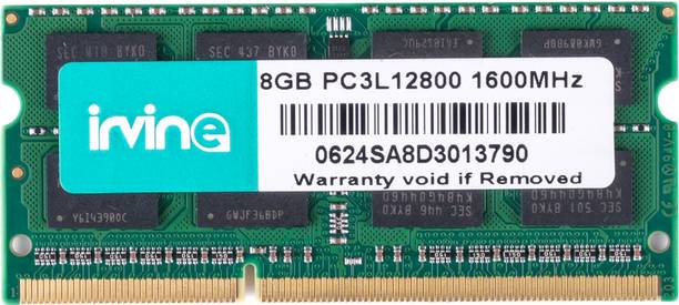 IRVINE 1600 DDR3 8 GB (Dual Channel) Laptop DIMM (8GB DDR3 1600)
