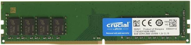 Crucial CT DDR4 4 GB (Single Channel) PC SDRAM (CT4G4DF...