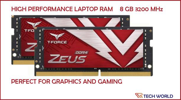 TEAMGROUP Zeus Gaming DDR4 8 GB (Dual Channel) Laptop SO-DIMM (T-Force)