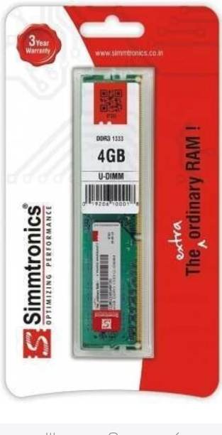 Simmtronic Desktop DDR3 4 GB (Dual Channel) PC (4GB DDR 3 DESKTOP)