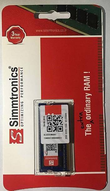 simtronics RAM DDR3 2 GB Laptop DRAM (1333)