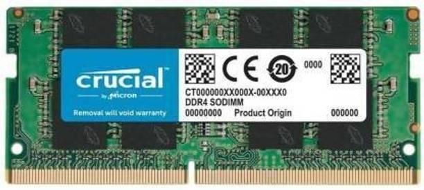 Crucial LAPTOP RAM DDR4 8 GB (Dual Channel) Laptop SDRAM (DDR4 8 GB (Single Channel) Laptop (8GB DDR4-2666 SODIMM 1.2V CL19))