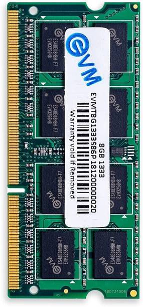EVM Laptop RAM DDR3 8 GB (Dual Channel) Laptop DDR3 (EVMT8G1333S86P)