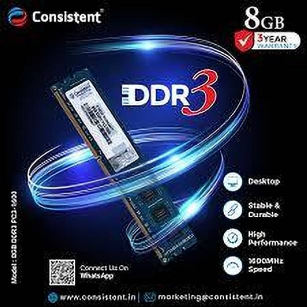 Aniket IT Solutions 8GB DDR3 DESKTOP RAM 1600MHz DDR3 8 GB PC (8GB DDR3 DESKTOP RAM 1600MHz)