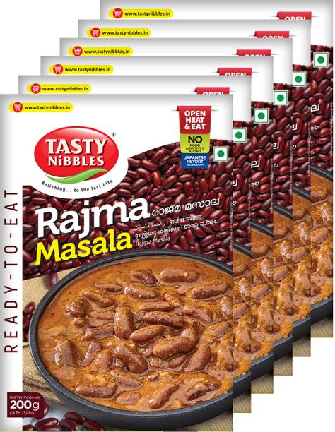Tasty Nibbles Ready To Eat Rajma Masala 200g|No Added Preservatives [Pack of 6]
