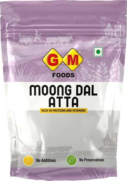 GM FOODS Moong Dal Flour Atta 500 Gram ( Pack Of 3) 1500 g