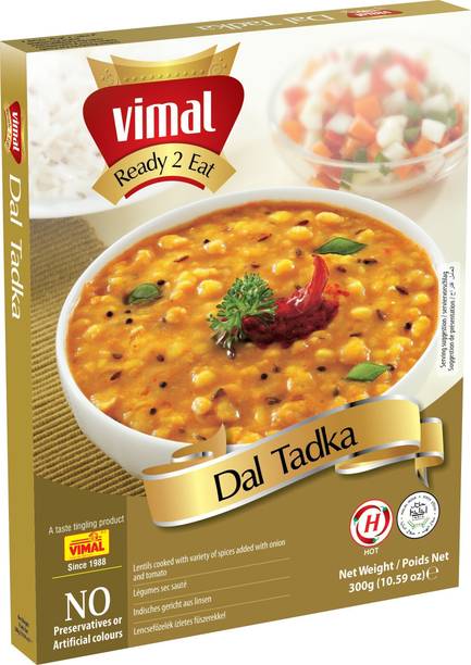VIMAL Dal Tadka Vegetarian Meal with No Added Preservative and Colours - 300g 300 g
