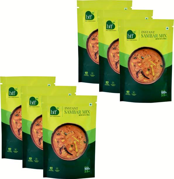 Bff Instant Sambhar Mix – 100g x 6 Easy-to-Make Traditional South Indian Curry