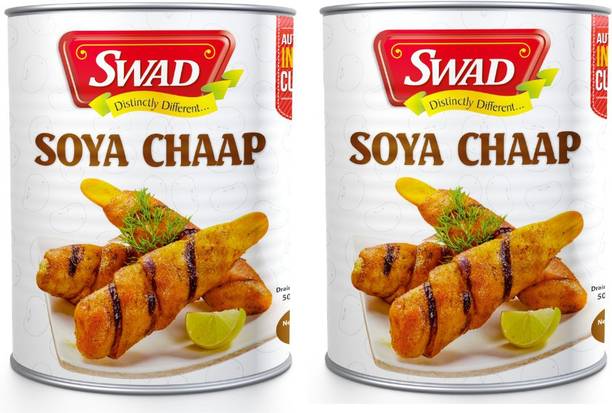 SWAD Soya Chaap in Brine | Chunks on Stick | Rich in Plant Protein (Vegan)