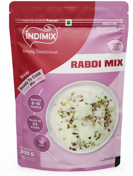 INDIMIX Instant Ready to Cook Rabdi Mix | Ready In 3 Steps | Healthy & Tasty 200 g