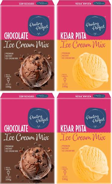 Pantry Perfect Chocolate & Kesar Pista Ice Cream Mix I Premium I Instant I Rich & Smooth 400 g