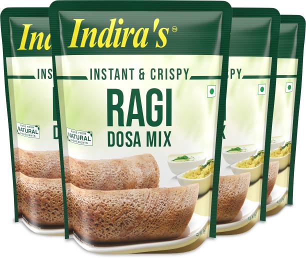 Indira Ragi Dosa Mix 500g Pack of 4 2000 g