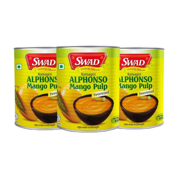 SWAD Ratnagiri Alphonso Mango Pulp | Hapus Aam Ka Ras 2550 g