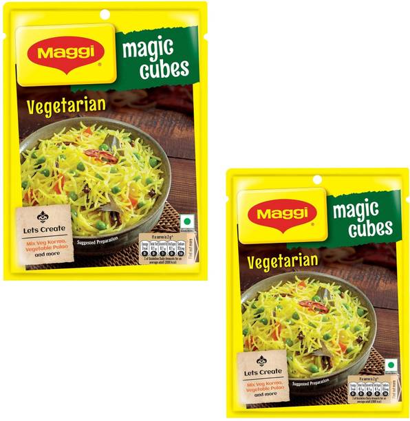 Maggi Pack Of 2 Vegetarian Magic Cubes Rich Taste Enhancer for Everyday Cooking 480 g