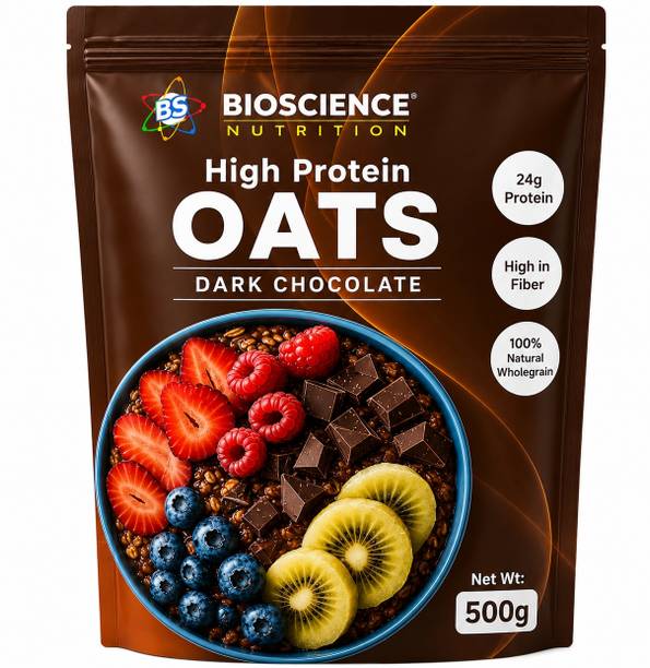 Bioscience Nutrition Dark Chocolate Oats High Fiber Wholegrain Oats 500 g