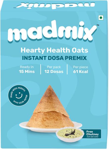 Madmix Hearty Health Oats Dosa Premix with Chutney- 270gm 270 g